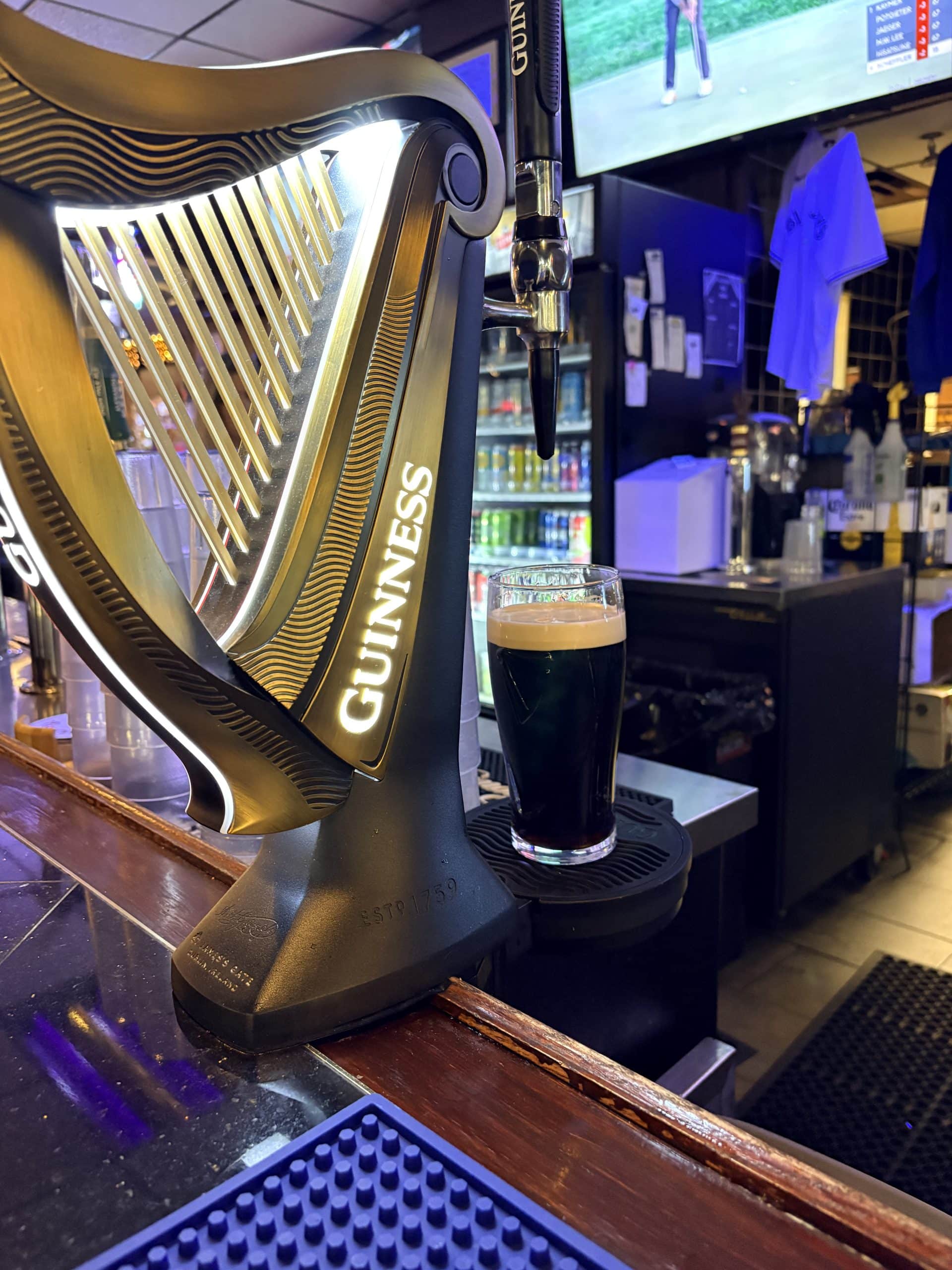 Menu - Guinness on tap